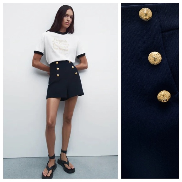 Zaraffah Navy Blue Short